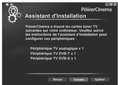 HAUPPAGE HVR-900 HD - PowerCinema détecte les tuners TV - 1