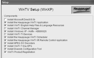 HAUPPAGE NOVA-S-USB2 - Installation des pilotes et applications WinTV - 6