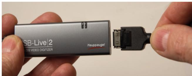 HAUPPAGE USB-LIVE2 - Connexion d'une source A/V - 1