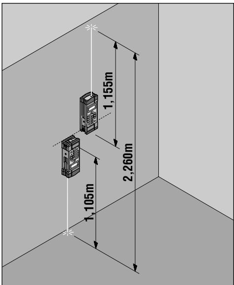 HILTI PD10 - Addition et soustraction de distances - 1