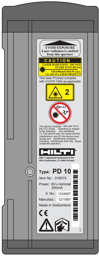 HILTI PD10 - Identification - 1