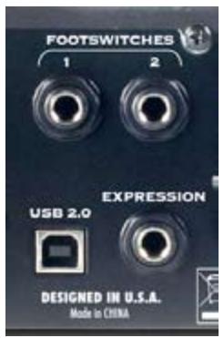 LINE 6 GEARBOX 3.5 - Jacks footswitches et expression - 1