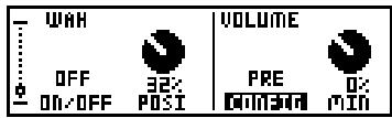 LINE 6 PODXT - Paramètres wah et volume - 1