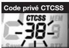 COBRA LI 6000-2 WXC - Régler les codes privés CTCSS - 2