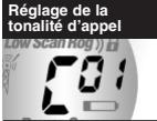 COBRA PR 245 - Cinq (5) réglages de tonalité d'appeil - 2