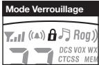 COBRA LI 4900 WXC - Pour activer ou désactiver la fonction verrouillage: - 1