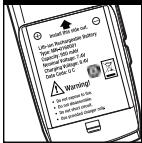 COBRA CXR850C - Introduire bloc de piles - 1
