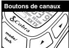COBRA CXT450C - réglages de tonalité d'appel - 3