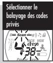 COBRA MT 800 - Pour balayer les codes privés : - 3
