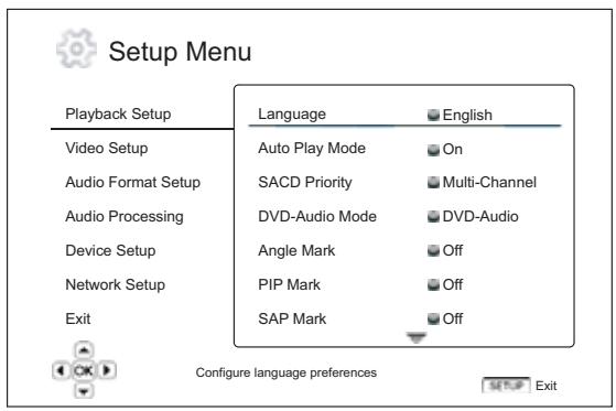 CAMBRIDGE AUDIO AZUR 650BD - Configuration de la lecture - 1