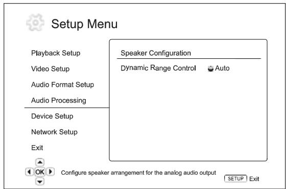 CAMBRIDGE AUDIO AZUR 650BD - Configuration du traitement audio - 1