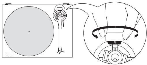 CAMBRIDGE AUDIO TT50 - Ajustement de la cartouche - 3