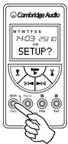 CAMBRIDGE AUDIO INCOGNITO LK10 - Menu Réglage - 2