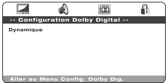 CAMBRIDGE AUDIO SONATA DV30 - Menu de configuration du dolby digital - 1