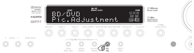 CAMBRIDGE AUDIO AZUR 551R - Pic. adj. (réglage de l'image) - 1