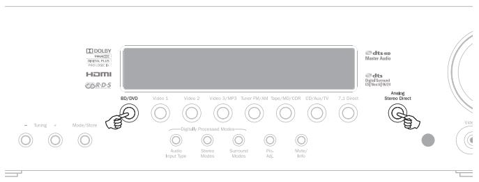 CAMBRIDGE AUDIO AZUR 551R - Réinitialisation/sauvegarde des réglages - 1