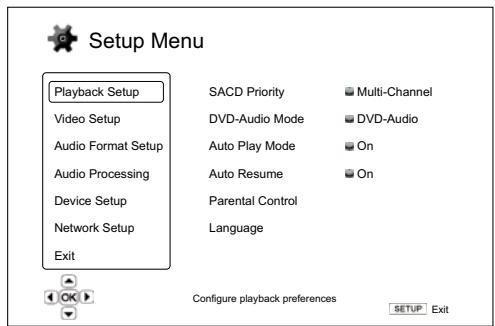 CAMBRIDGE AUDIO AZUR 752BD - Utiliser le système du menu de configuration - 2