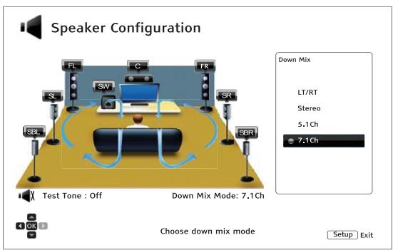 CAMBRIDGE AUDIO AZUR 752BD - Mode « down mix - 1