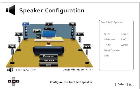 CAMBRIDGE AUDIO AZUR 752BD - Configuration des enceintes (sortie audio analogue 7.1 canaux uniquement) - 1