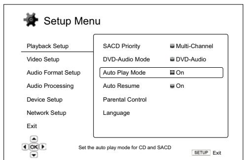 CAMBRIDGE AUDIO AZUR 752BD - Utiliser le système du menu de configuration - 3
