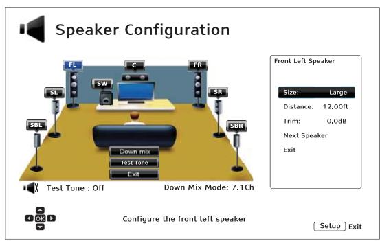 CAMBRIDGE AUDIO AZUR 752BD - Réglages des enceintes - 1