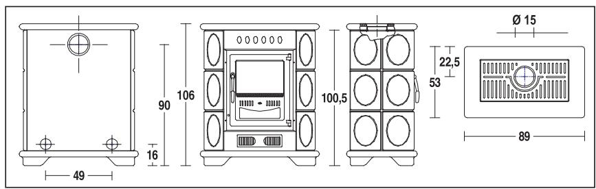 SEGUIN E 926 - Données techniques et dimensions : - 1