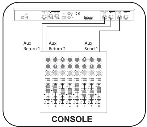 LEXICON MX200 - Console - configuration entrée mono / sortie stéréo - 1