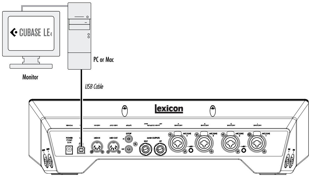 LEXICON I-ONIX U42S - Connectez l'ordinateur - 1