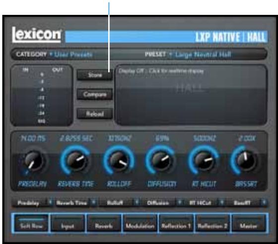 LEXICON LXP NATIVE - Sauvegarde d'un Preset - 1