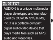 COWON IAUDIO 7 - Lecture de textes - 3