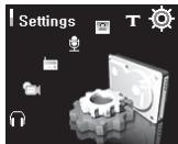 COWON IAUDIO 7 - Liste du menu Settings (Paramètres) - 7