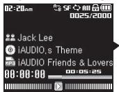 COWON IAUDIO 7 - Ajouter des plages à Bookmark. - 1