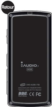 COWON IAUDIO 7 - Fonctions et caractéristiques techniques - 5