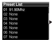COWON IAUDIO 6 - Réglage et utilisation des canaux pré-réglés - 6