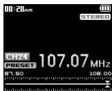 COWON IAUDIO 6 - Réglage et utilisation des canaux pré-réglés - 9