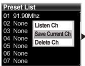COWON IAUDIO 6 - Réglage et utilisation des canaux pré-réglés - 7