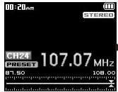 COWON IAUDIO 6 - Réglage et utilisation des canaux pré-réglés - 4