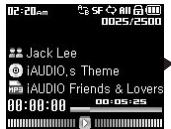COWON IAUDIO 6 - Ajouter des plages à un signet. - 1
