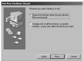 COWON IAUDIO 6 - Configuration du pilote Windows 98 - 2