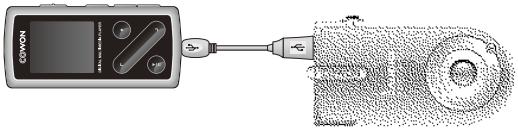 COWON IAUDIO 6 - Gestion d'un appareil compatible USB - 1