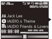 COWON IAUDIO 6 - Basculer d'un mode à un autre - 8