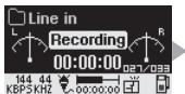 COWON IAUDIO F1 - Mode voice recorder (enregistrement vocal par micro intégré) - 6