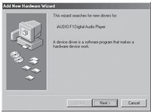 COWON IAUDIO F1 - Pour windows 98 / 98 se - 1