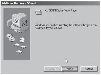 COWON IAUDIO F1 - Pour windows 98 / 98 se - 5