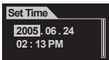 COWON IAUDIO F1 - Set time (réglage de l'heure) - 1