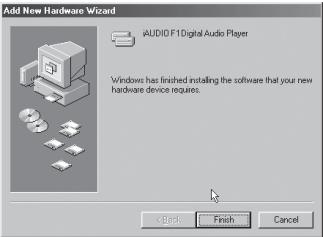 COWON IAUDIO F1 - Procédure pour l'installation du pilote - 7