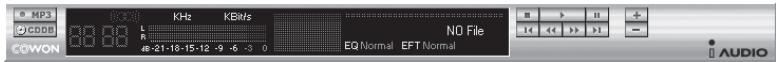 COWON IAUDIO F1 - Lecture de fichiers MP3, MP2, WAV, WMA, ASF, d'un CD audio ou d'une liste de lecture (M3U) - 1