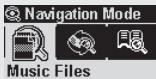 COWON IAUDIO F1 - Entrer dans le mode navigation - 1
