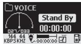 COWON IAUDIO F1 - Mode voice recorder (enregistrement vocal par micro intégré) - 3
