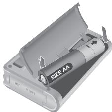 COWON IAUDIO G2 - Insérer les batteries - 3